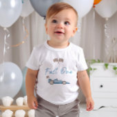 T-shirt voor 1e verjaardag 'Race Car Fast One'