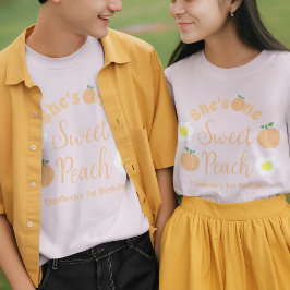 T-shirt voor 1e verjaardag van Sweet Peach