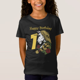 T-Shirt voor 1e verjaardag Warrior Unicorn