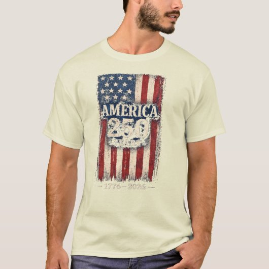 T-shirt voor 250e verjaardag van de VS (Voorkant)