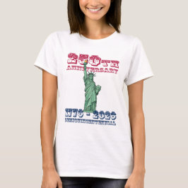 T-shirt voor 250e verjaardag van de VS Semiquincen