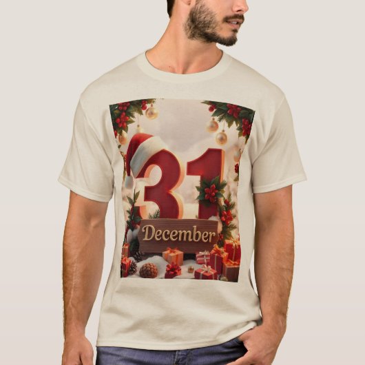 T-shirt voor 31 december (Voorkant)