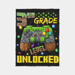 T-shirt voor 3e klas gamer eerste schooldag Tee Fleece Deken