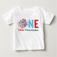 T-shirt voor 4 juli eerste verjaardag baby