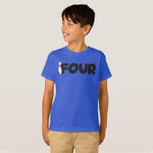 T-shirt voor 4e bowling-verjaardag voor kinderen v (Voorkant volledig)
