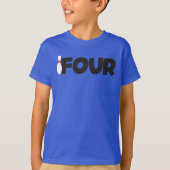 T-shirt voor 4e bowling-verjaardag voor kinderen v (Voorkant)