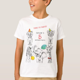 T-shirt voor 5e verjaardagsfeestje.
