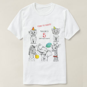 T-shirt voor 5e verjaardagsfeestje.