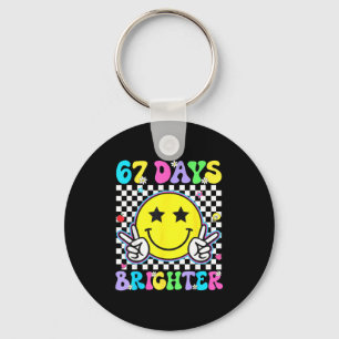 T-shirt voor 67e schooldag 67 dagen feller onderwi sleutelhanger