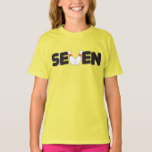 T-shirt voor 7e verjaardag bowling kinderen van ze (Voorkant)