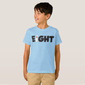 T-shirt voor 8e verjaardag bowling kinderen (Voorkant volledig)