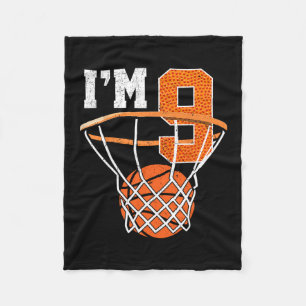 T-shirt voor 9e verjaardag voor jongens Sketll neg Fleece Deken