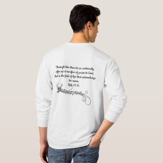 T-shirt voor aanbidders (Achterkant volledig)