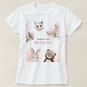 T-shirt voor aanstaande moeder met blozende bos-th