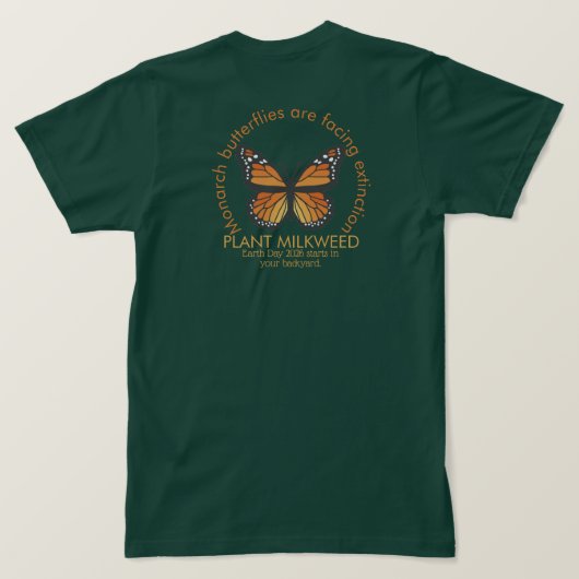 T-shirt voor aardse dag (Design achterkant)