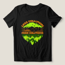 T-shirt voor aardse dag met minder vervuiling en m