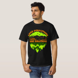 T-shirt voor aardse dag met minder vervuiling en m