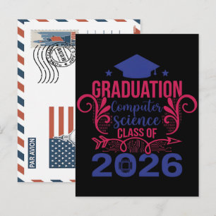 T-shirt voor afgestudeerden informatica – Code vol Feestdagenkaart