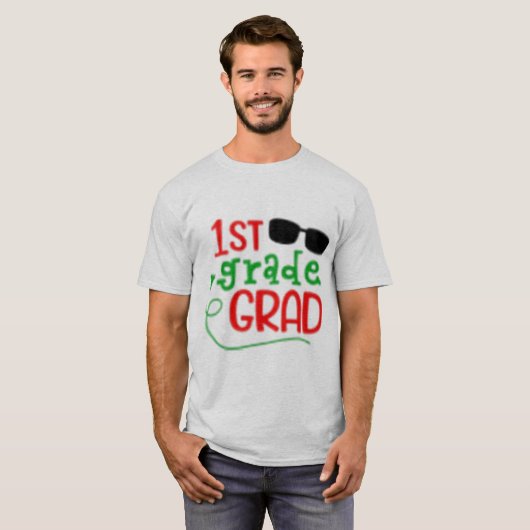 T-shirt voor afgestudeerden van de 1e klas | Leuke (Voorkant volledig)