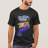 T-shirt voor afgestudeerden van de klas van 2026 – (Voorkant)