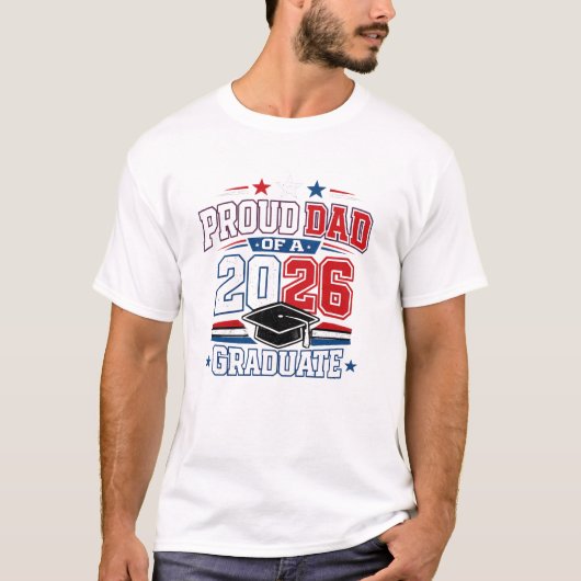T-shirt voor afstuderende klas van 2026 voor trots (Voorkant)