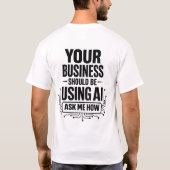 T-shirt voor AI-consultant (Achterkant)