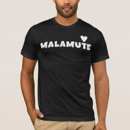 T-shirt voor Alaskan Malamute-hondenliefhebbers