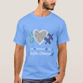 T-shirt voor Autisme Bewustzijn (Voorkant)