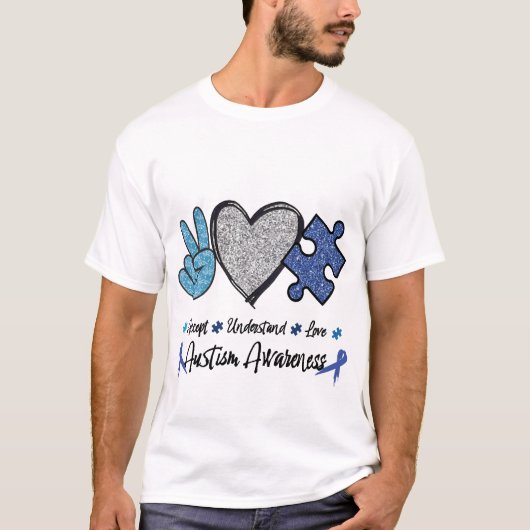 T-shirt voor Autisme Bewustzijn (Voorkant)