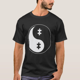 T-shirt voor Autisme Bewustzijn Yin Yang Puzzel Yo