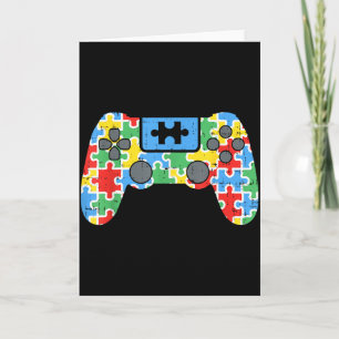 T-shirt voor Autismebewustzijn Game Controller Aut Kaart