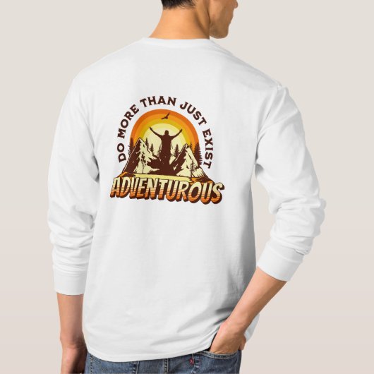 T-shirt voor avontuur liefhebbers (Achterkant)