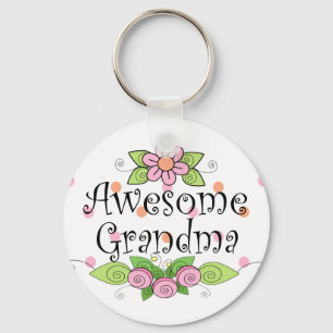 T-shirt voor Awesome oma Sleutelhanger