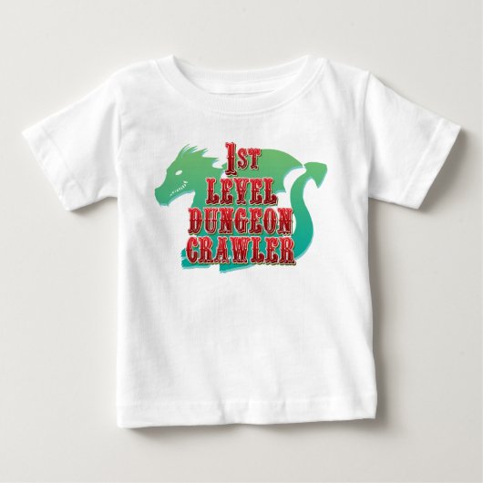 T-shirt voor baby Dungeon Crawler (Voorkant)