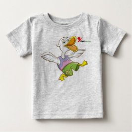 T-shirt voor baby met adorable eend