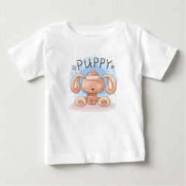 T-shirt voor baby met schattige puppy