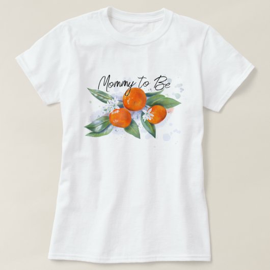 T-shirt voor baby shower "Binnenkort moeder" (Design voorkant)
