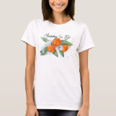 T-shirt voor baby shower "Binnenkort moeder" (Voorkant)
