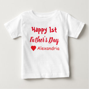 T-shirt voor baby voor 1e Vaderdag