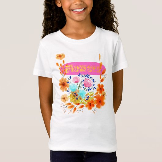T-shirt voor babymeisjes met korte mouwen en ontwe (Voorkant)