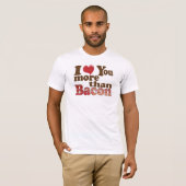 T-Shirt voor baconliefhebbers (Voorkant volledig)