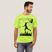 T-shirt voor badminton USA (Voorkant volledig)