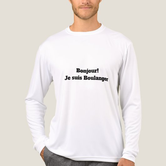 T-shirt voor bakker (Voorkant volledig)