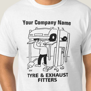T-Shirt voor banden- en uitlaatmontagebedrijven