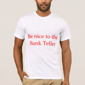T-shirt voor bank- of bankschilder (Voorkant)