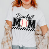 T-shirt voor baseballmoeders met leuk baseballontw