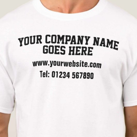 T-shirt voor bedrijfsbevordering