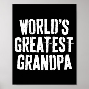 T-shirt voor beste opa papa heren vaderdag poster