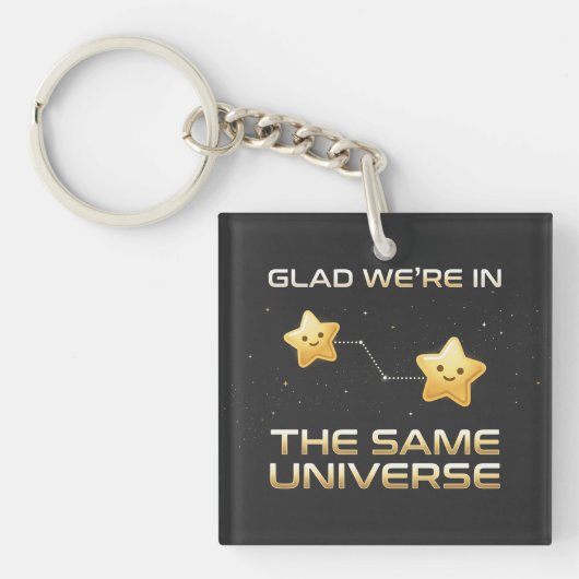 T-shirt voor Beste Vriendendag: Celestial Same Uni Sleutelhanger (Voorkant)