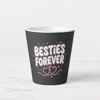 T-shirt voor Beste Vriendendag: Retro Besties Voor Latte Mok
